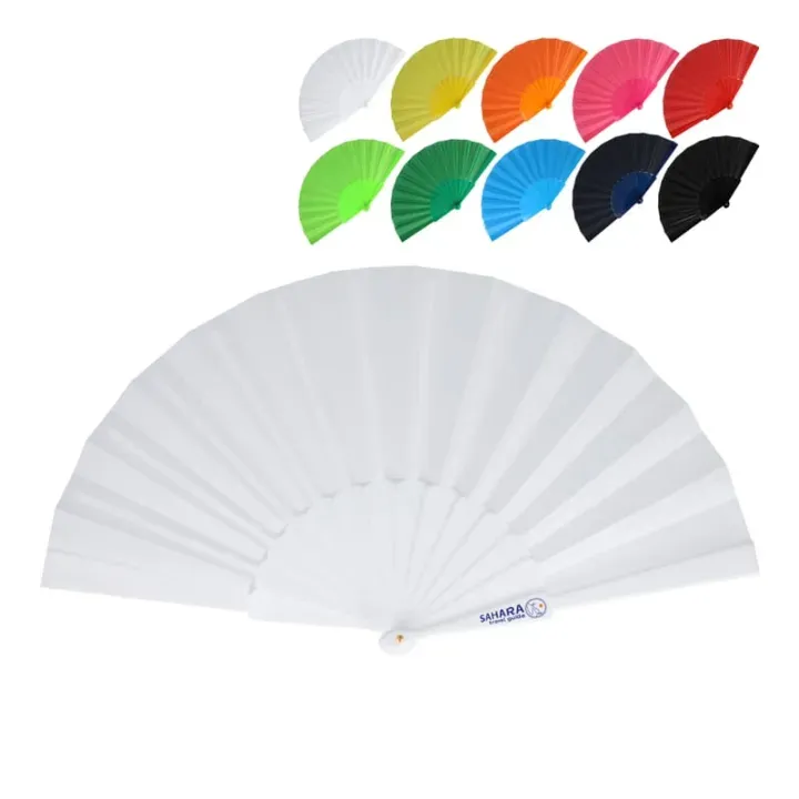 Hand fan plastic  polyester - LT90522 (gadzety reklamowe)